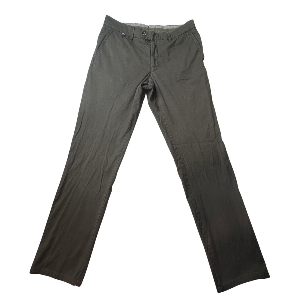 Ballin Pants Mens 34 Chino Olive Green Straight Leg Cotton Stretch Morocco